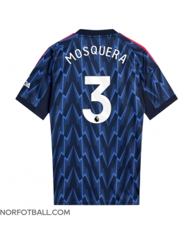 Billige Fotballdrakt Arsenal Cristhian Mosquera #3 Replika Bortedrakt 2025-26 Kortermet